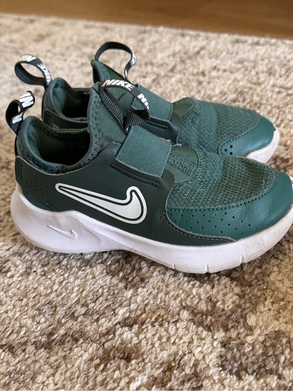 Nike Kids' Green Slip-on  Athletic Sneakers